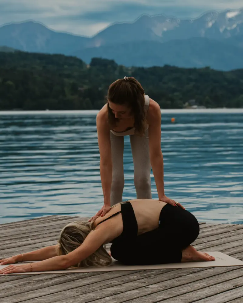 einatmen ausatmen Yoga am See